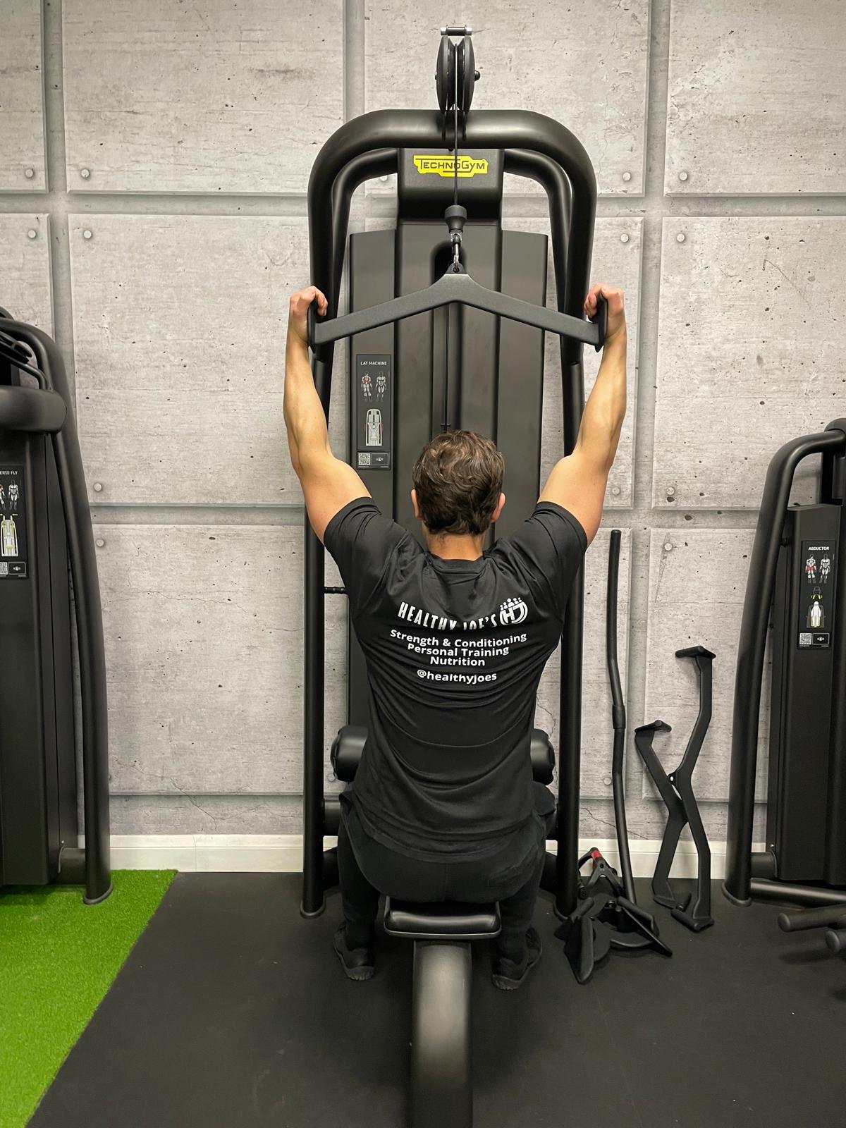 Lat pulldown demonstrating the pull movement pattern