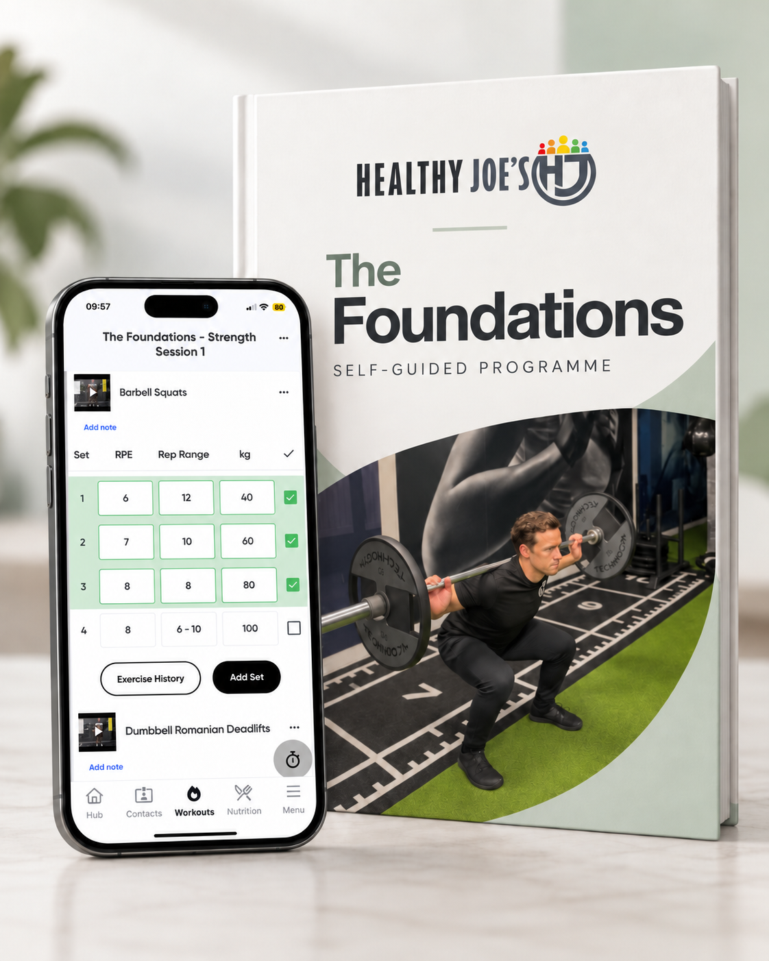 The Foundations self-guided health and fitness programme with Handbook and training app