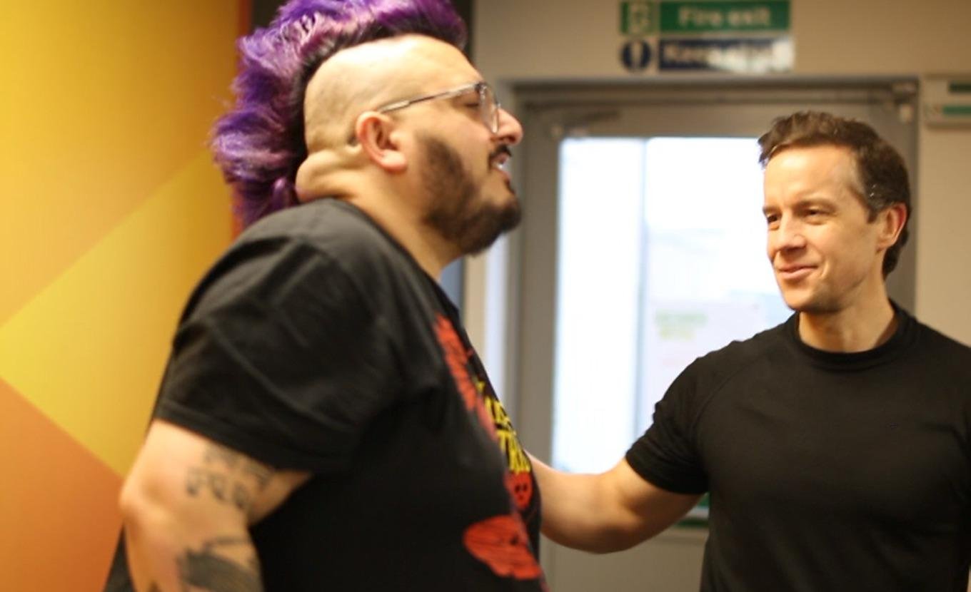 Joe Petherwick interacting with a client during a Personal Training session